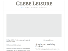 Tablet Screenshot of glebeleisure.co.uk